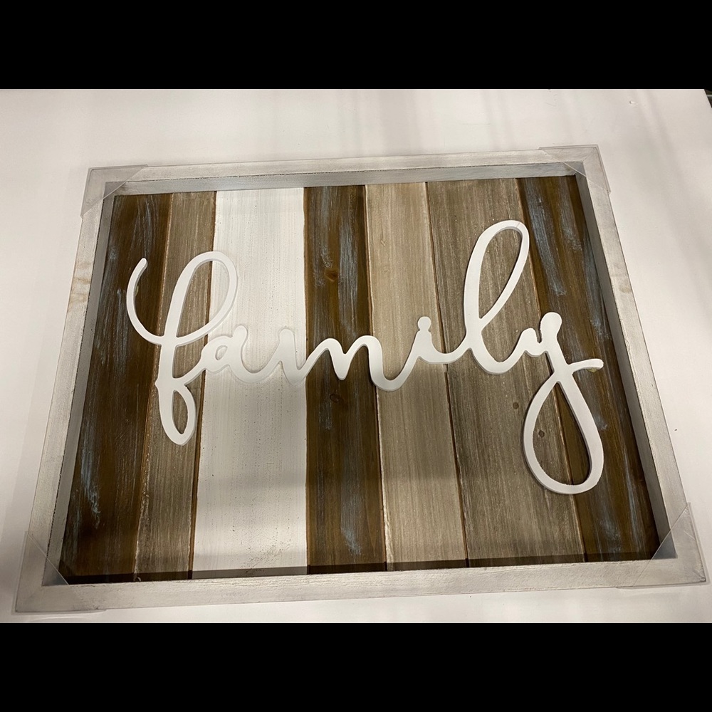 Brand New Distressed Family Wall Art